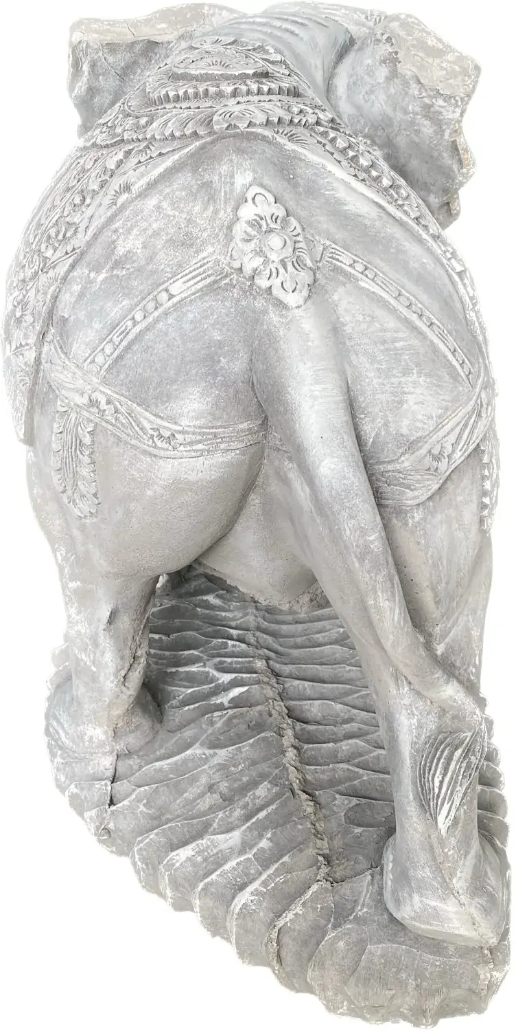 Artikelbild 4 des Artikels “Avan - Elefant mit Decke, Blick rechts, 63 cm L | Steinguss “